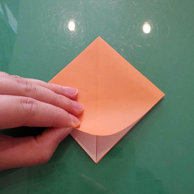 ほおずきの折り紙(平面) 簡単な折り方作り方①実(13)