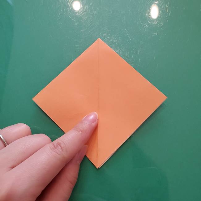 ほおずきの折り紙(平面) 簡単な折り方作り方①実(18)