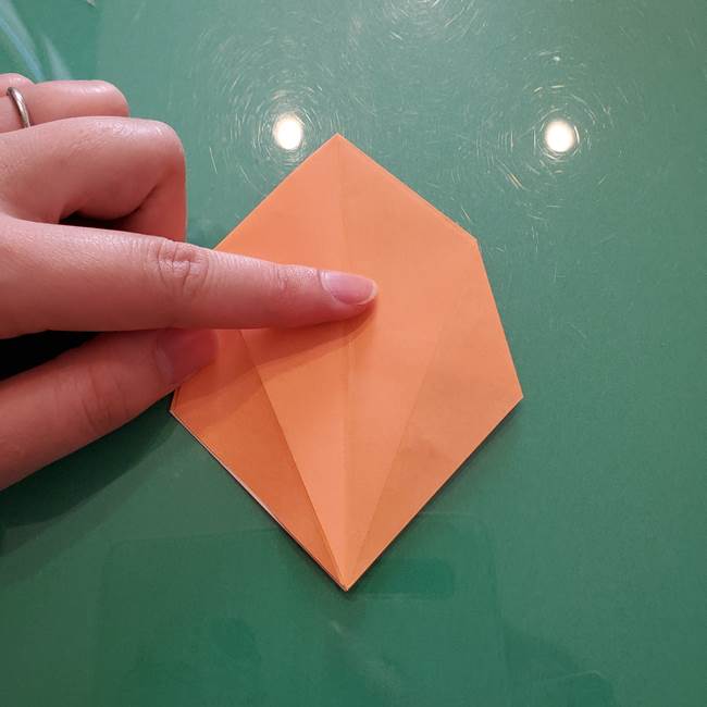 ほおずきの折り紙(平面) 簡単な折り方作り方①実(21)
