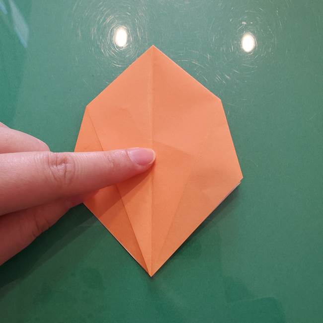 ほおずきの折り紙(平面) 簡単な折り方作り方①実(24)