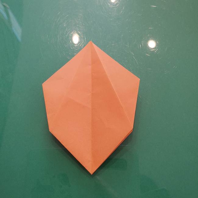 ほおずきの折り紙(平面) 簡単な折り方作り方①実(25)