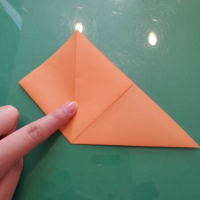 ほおずきの折り紙(平面) 簡単な折り方作り方①実(9)