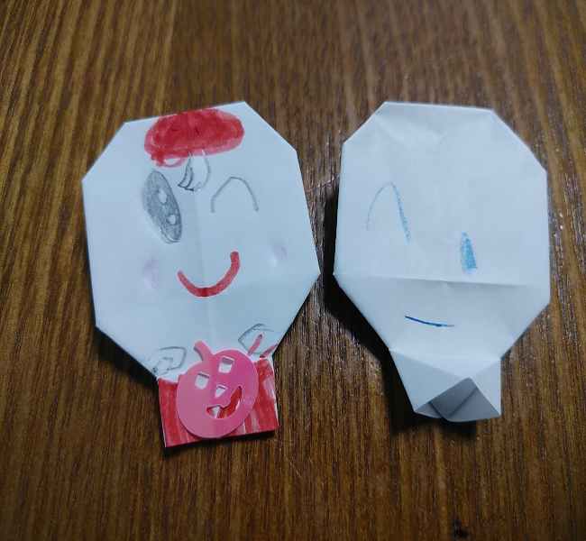 アンパンマン「ホラーマン」の折り紙は簡単♪3歳児5歳児と手作りしたよ！