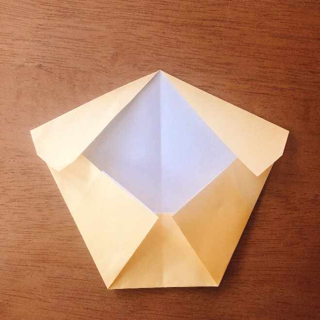クリームパンダの折り紙 簡単な作り方折り方 (6)