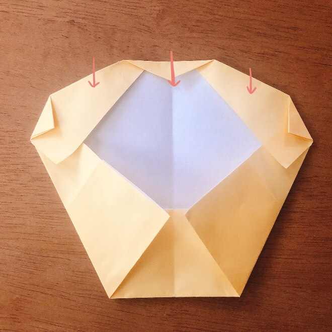 クリームパンダの折り紙 簡単な作り方折り方 (8)