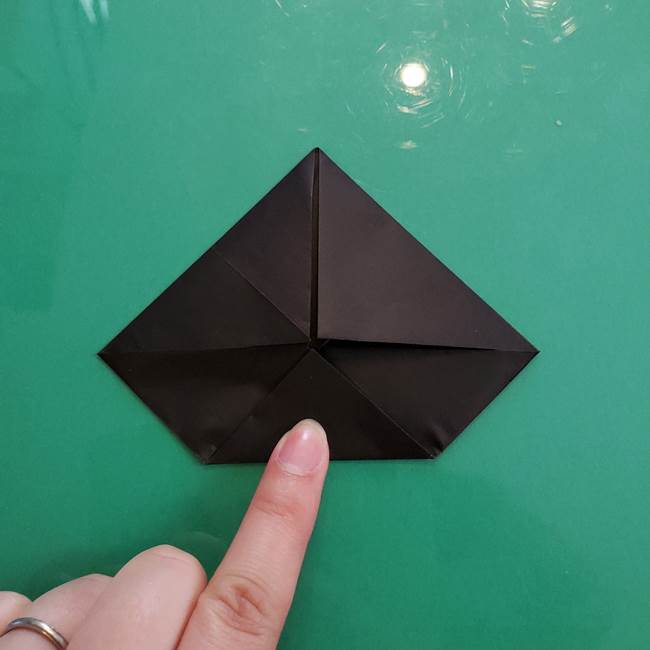 クロミちゃんの折り紙 折り方作り方①顔1(8)