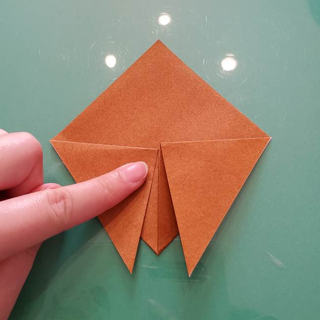セミの折り紙製作｜3歳からＯＫな折り方作り方(5)