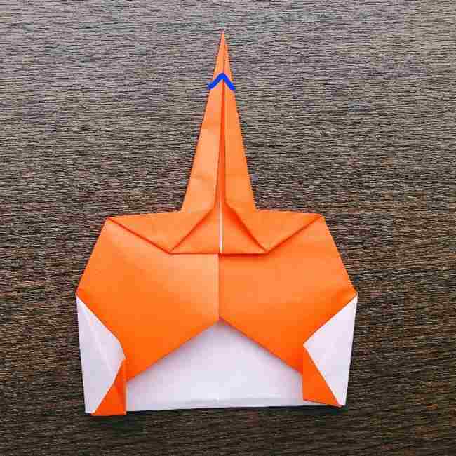 ドキンちゃんの折り紙(顔) 折り方作り方 (14)
