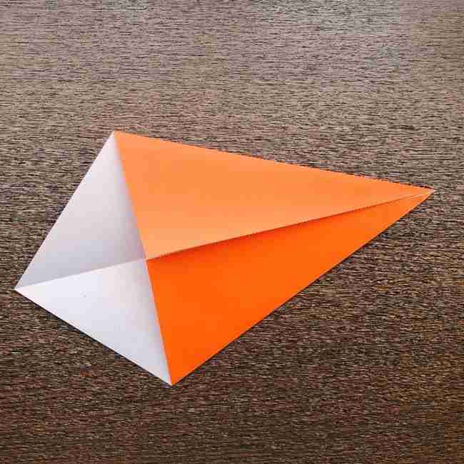 ドキンちゃんの折り紙(顔) 折り方作り方 (2)