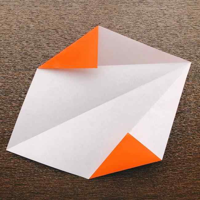ドキンちゃんの折り紙(顔) 折り方作り方 (3)