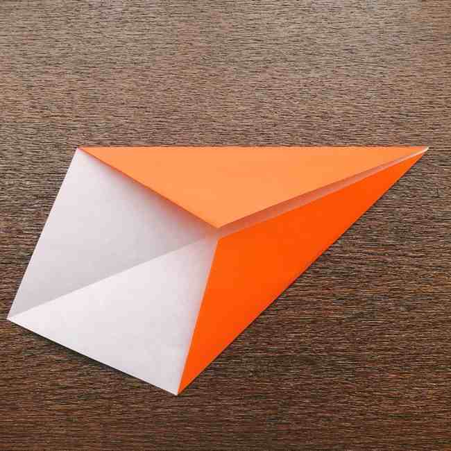 ドキンちゃんの折り紙(顔) 折り方作り方 (4)