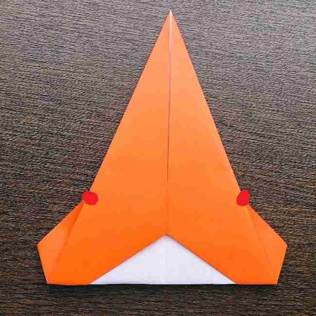 ドキンちゃんの折り紙(顔) 折り方作り方 (8)