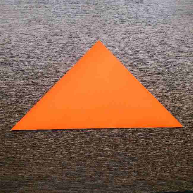 ドキンちゃんの折り紙(顔)折り方作り方 (1)