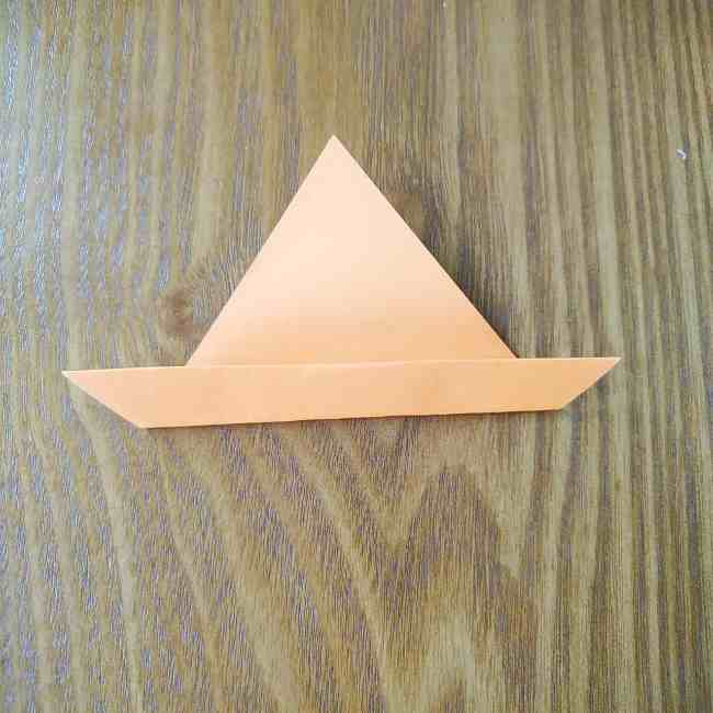 ハロウィン仕様のホラーマンの折り紙☆帽子の折り方 (2)