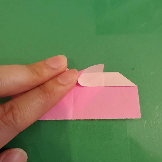 プリキュアくるるん 折り紙の折り方作り方【トロピカルージュ】①耳(11)