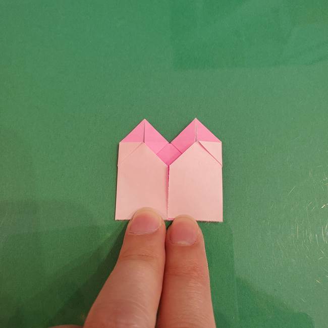 プリキュアくるるん 折り紙の折り方作り方【トロピカルージュ】①耳(14)