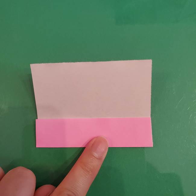 プリキュアくるるん 折り紙の折り方作り方【トロピカルージュ】①耳(4)