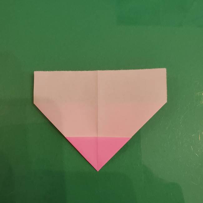 プリキュアくるるん 折り紙の折り方作り方【トロピカルージュ】①耳(8)