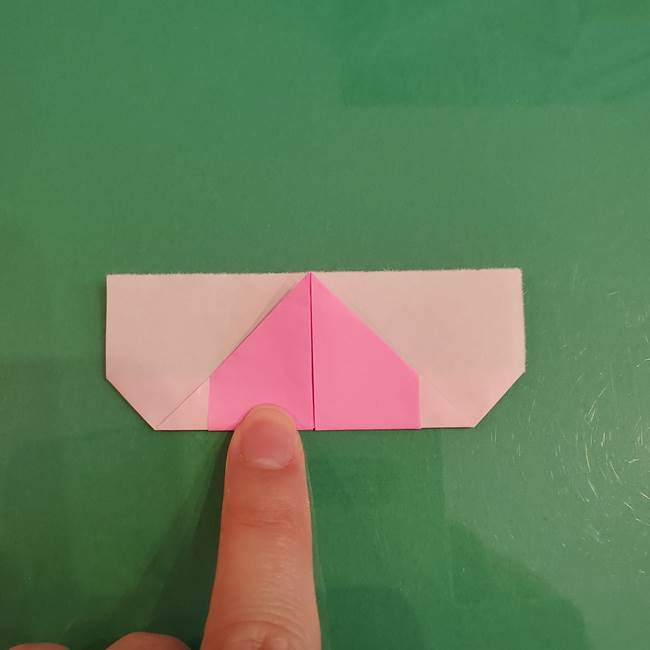 プリキュアくるるん 折り紙の折り方作り方【トロピカルージュ】①耳(9)