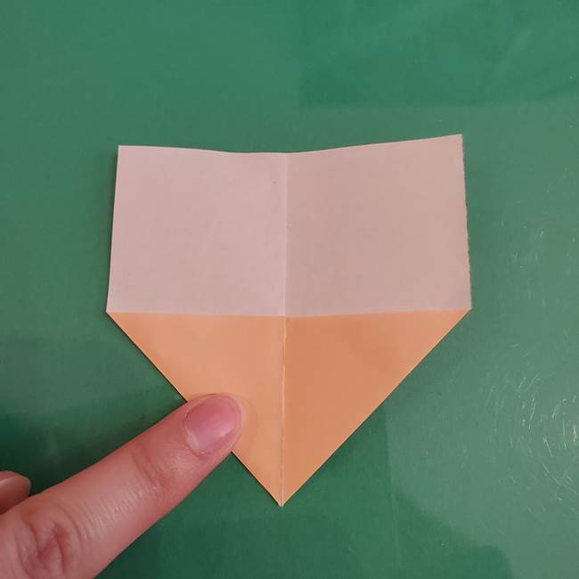 プリキュアのローラ 折り紙の折り方作り方【トロピカルージュ キュアラメール】①顔(4)