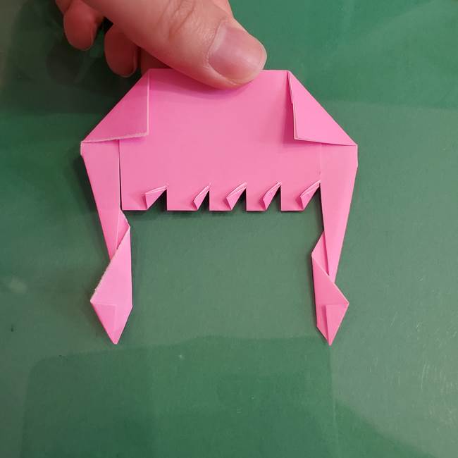 プリキュアのローラ 折り紙の折り方作り方【トロピカルージュ キュアラメール】②前髪(19)