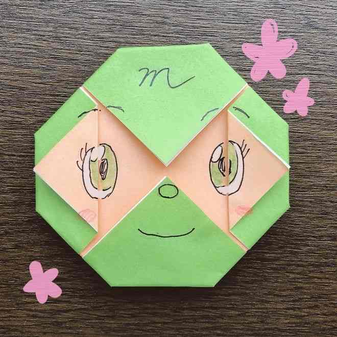 メロンパンナちゃんの折り方作り方｜折り紙 (11)