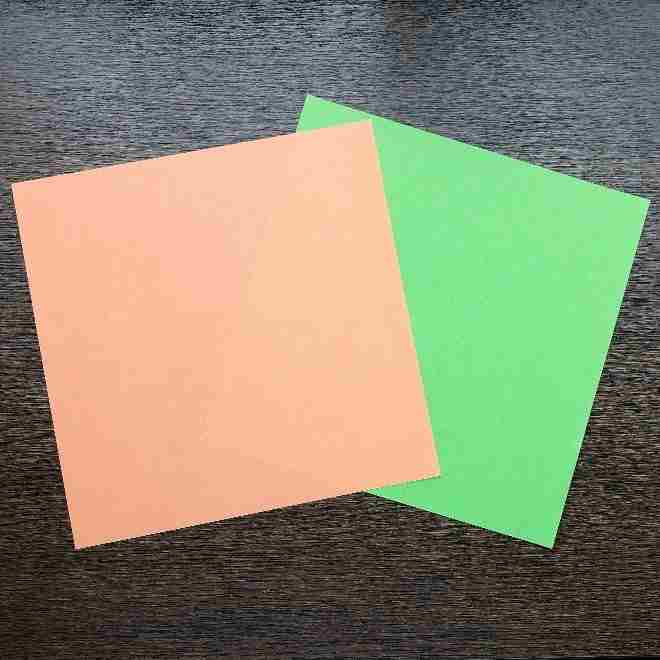 メロンパンナちゃんの折り紙(顔)＊用意するもの (1)