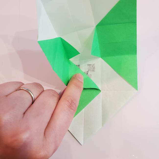 折り紙 クリーバーの折り方作り方(25)