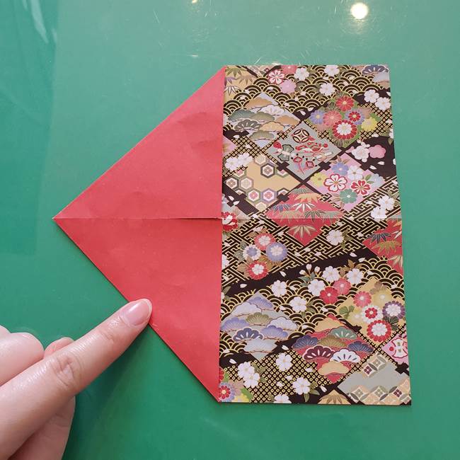 折り紙 縁起物の亀(立体)の折り方作り方(4)