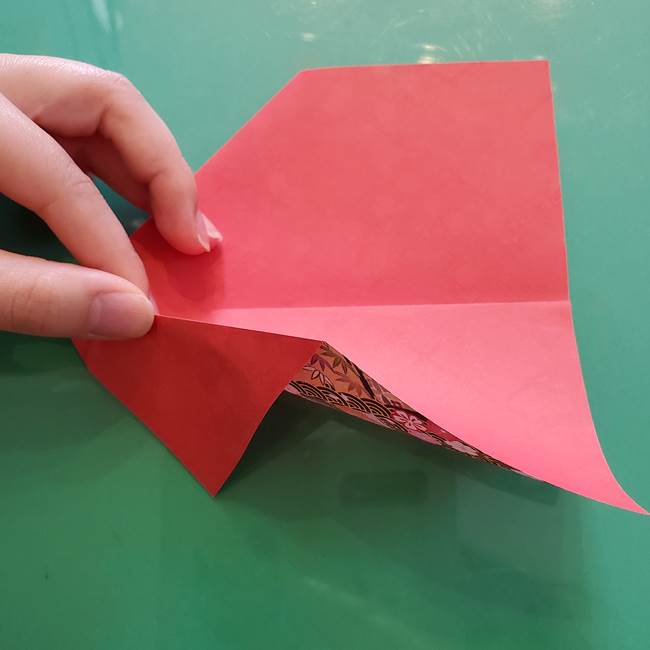 折り紙 縁起物の亀(立体)の折り方作り方(6)