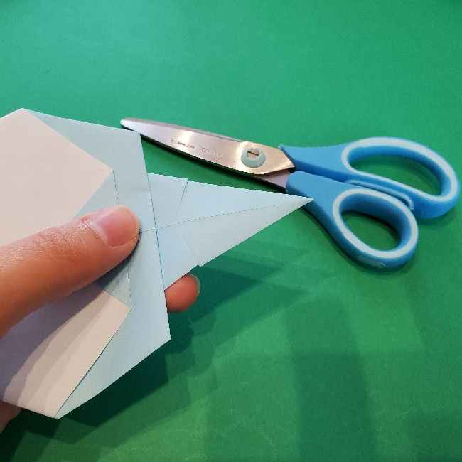 折り紙でコキンちゃんをつくる折り方作り方 (18)