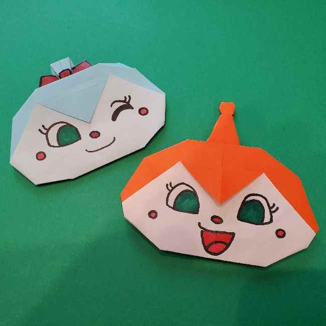 折り紙のコキンちゃんは簡単☆キュートなリボンがポイント！ (1)