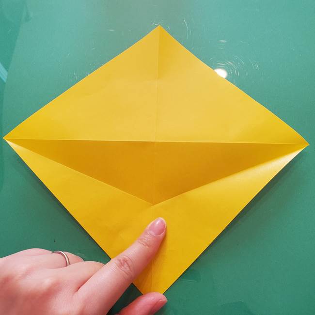 折り紙のセミ 立体的で難しい折り方・作り方(10)