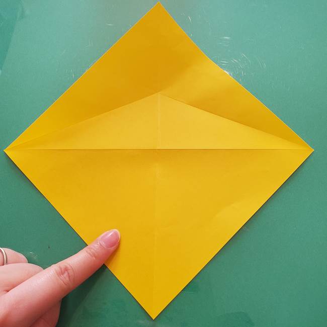 折り紙のセミ 立体的で難しい折り方・作り方(11)