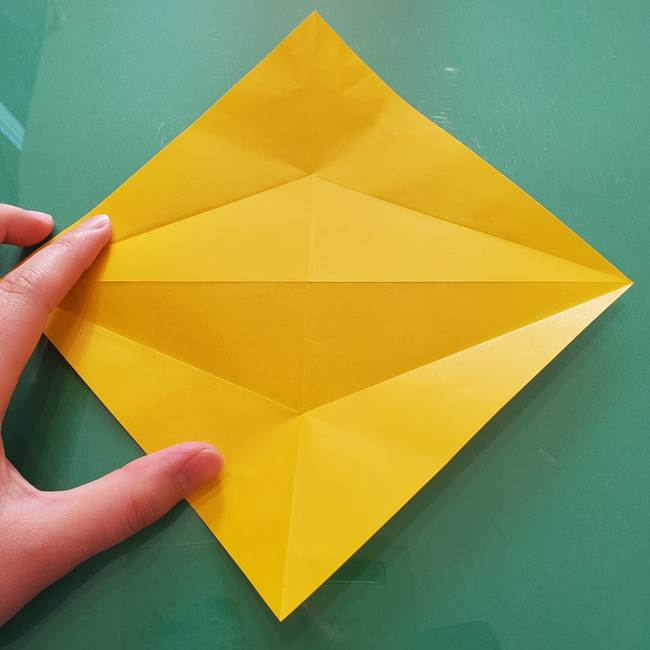 折り紙のセミ 立体的で難しい折り方・作り方(12)