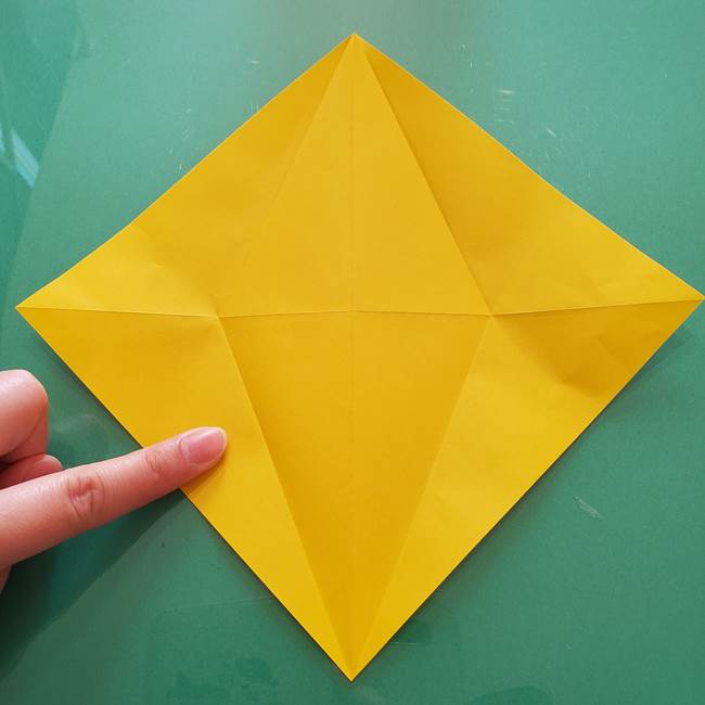 折り紙のセミ 立体的で難しい折り方・作り方(13)