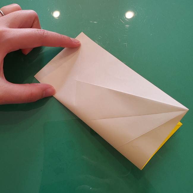 折り紙のセミ 立体的で難しい折り方・作り方(14)