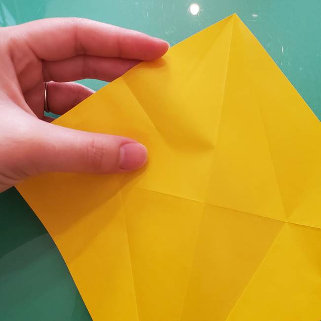 折り紙のセミ 立体的で難しい折り方・作り方(15)
