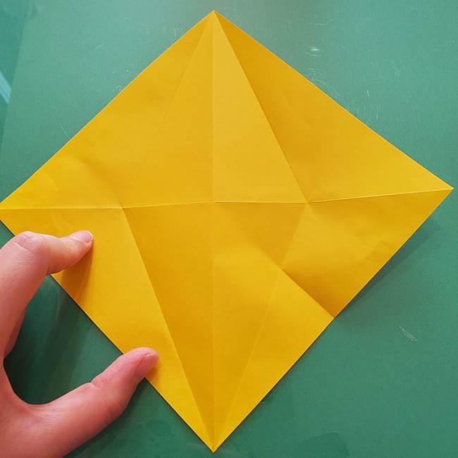 折り紙のセミ 立体的で難しい折り方・作り方(16)