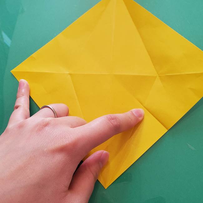 折り紙のセミ 立体的で難しい折り方・作り方(17)