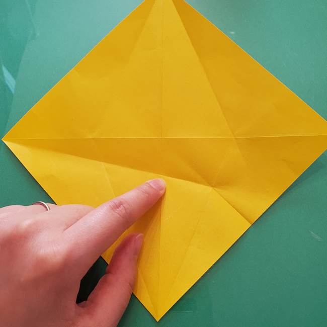 折り紙のセミ 立体的で難しい折り方・作り方(19)