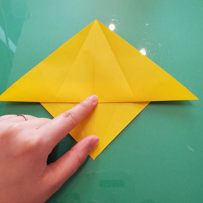 折り紙のセミ 立体的で難しい折り方・作り方(23)