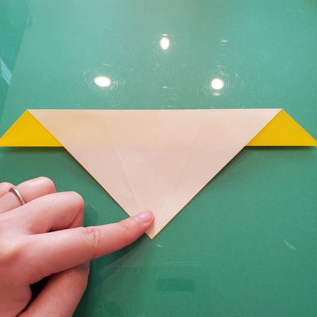 折り紙のセミ 立体的で難しい折り方・作り方(24)