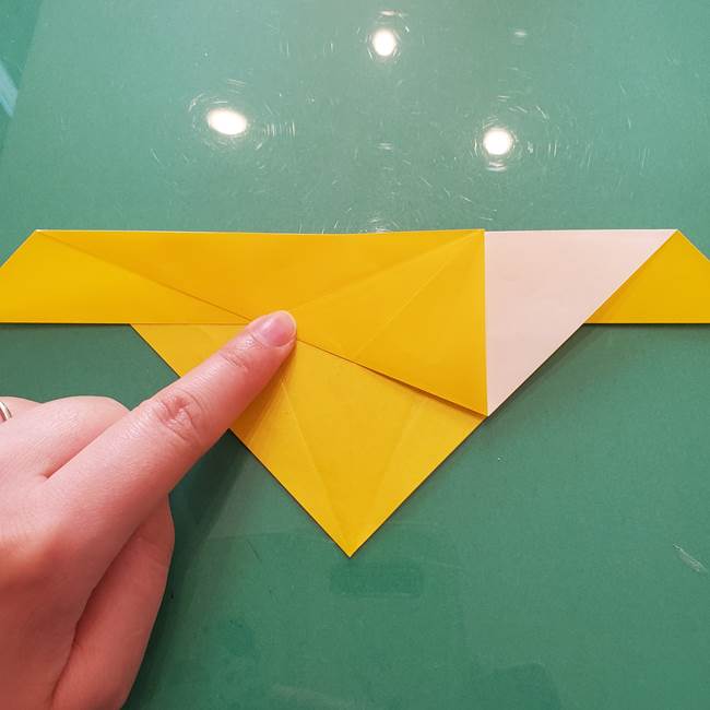 折り紙のセミ 立体的で難しい折り方・作り方(25)