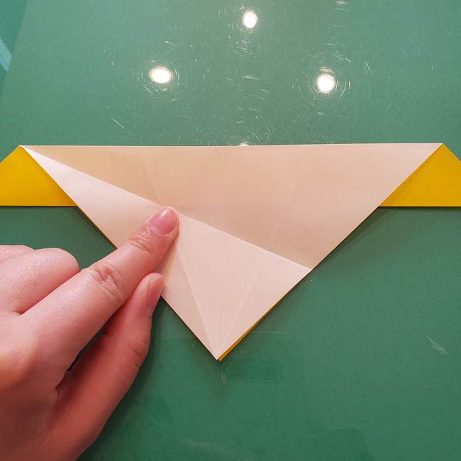 折り紙のセミ 立体的で難しい折り方・作り方(26)