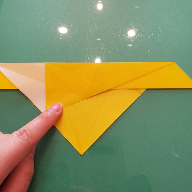折り紙のセミ 立体的で難しい折り方・作り方(27)