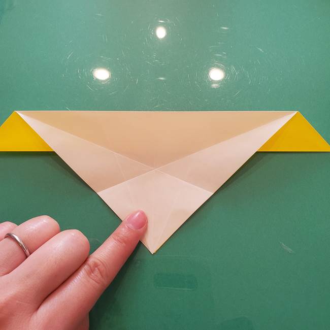 折り紙のセミ 立体的で難しい折り方・作り方(28)