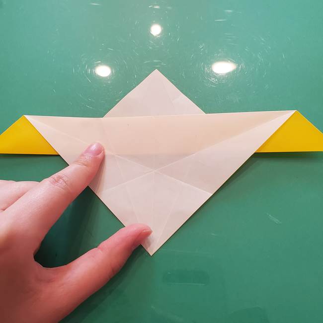 折り紙のセミ 立体的で難しい折り方・作り方(33)