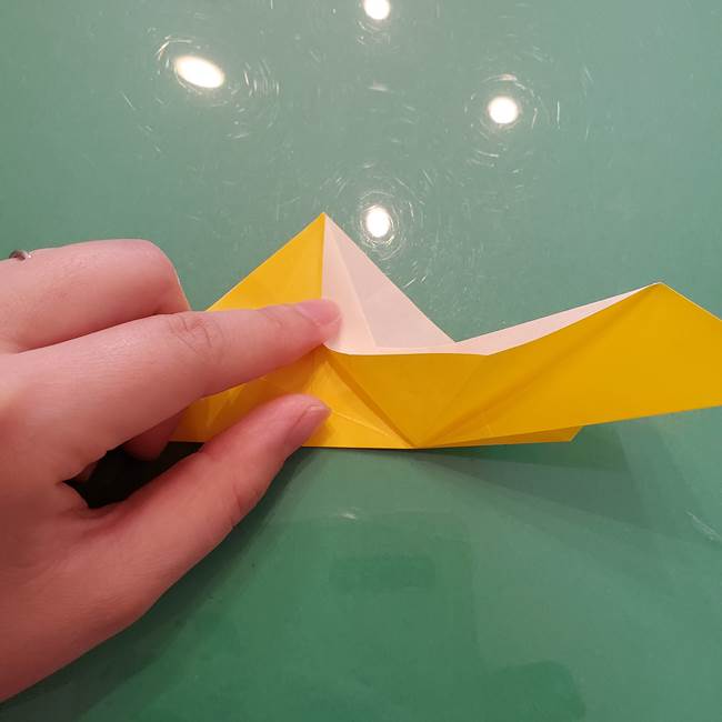 折り紙のセミ 立体的で難しい折り方・作り方(35)