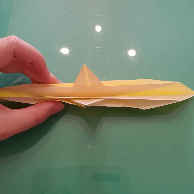 折り紙のセミ 立体的で難しい折り方・作り方(40)